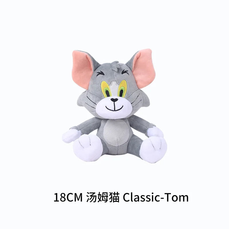 Tom and Jerry Plush Toys - Adorable Stuffed Dolls for Kids 18cm Classic-Tom
