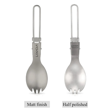 Lixada Titanium Folding Spork &ndash; Ultra Lightweight Spork