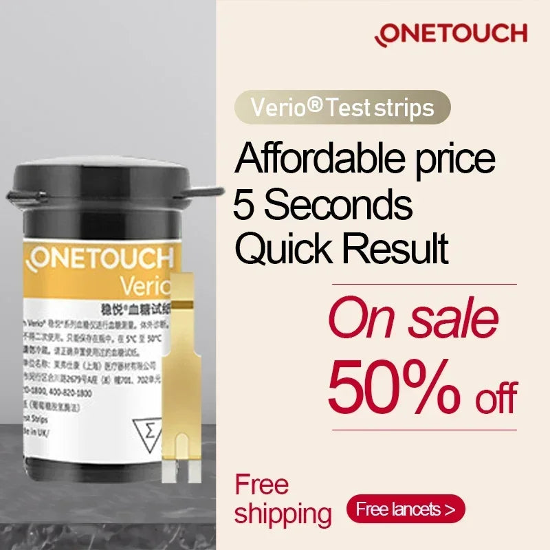 25 50 100Pcs Onetouch Verio Test Strips - Accurate Readings