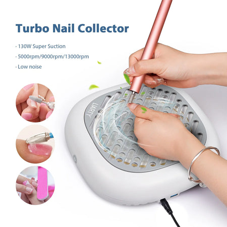 130W Powerful Brushless Nail Dust Collector &ndash; Super Suction Nail Dust Extractor