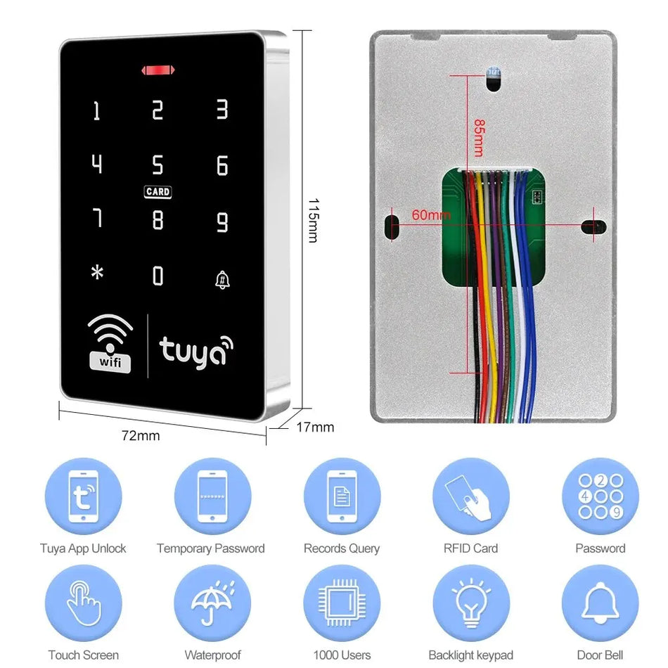 5YOA S10W Tuya Access Control Door Lock &ndash; IP68 Waterproof