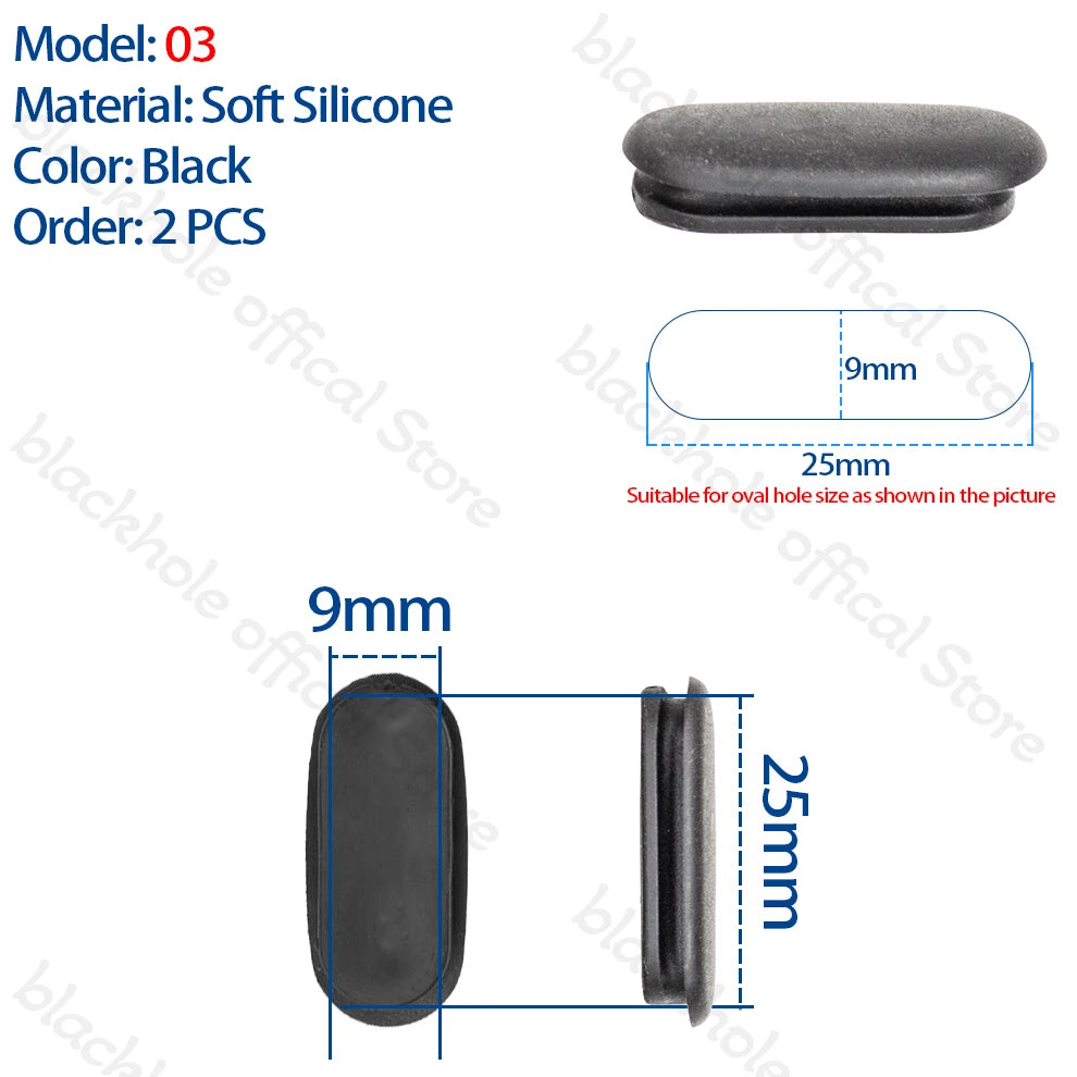 Bike Frame Hole Plug &ndash; Dust and Water Resistant Cable Seal 2pcs Model 03