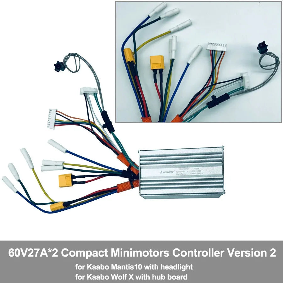 Mantis10 Wolf X 60V 27Ah Compact Controller for Kaabo Scooters Controller Version 2