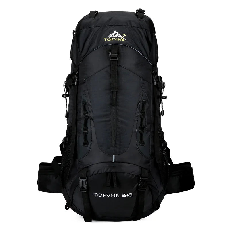 70L Camping Backpack &ndash; 70L Capacity For Hiking And Travel Black 70L / 50 - 70L