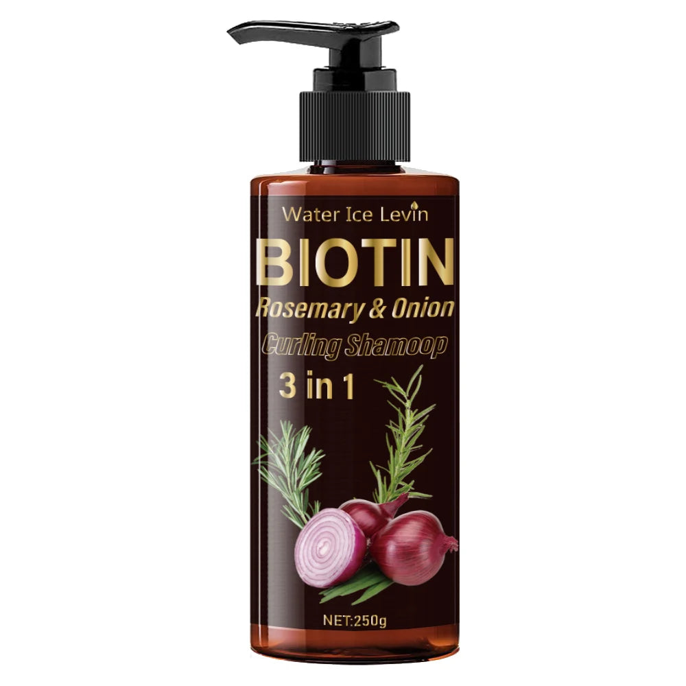 Biotin Rosemary and Onion 3-in-1 Shampoo &ndash; Revitalizing Hair Care 1pcs
