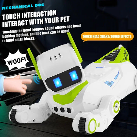 Four Wheel Remote Control Robot Dog &ndash; Light Sound Spray