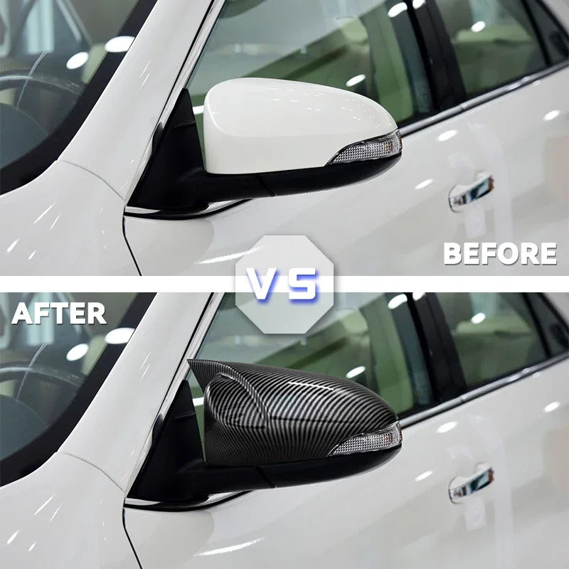 Накладки на зеркала из углеродного волокна с поворотниками для Toyota Yaris