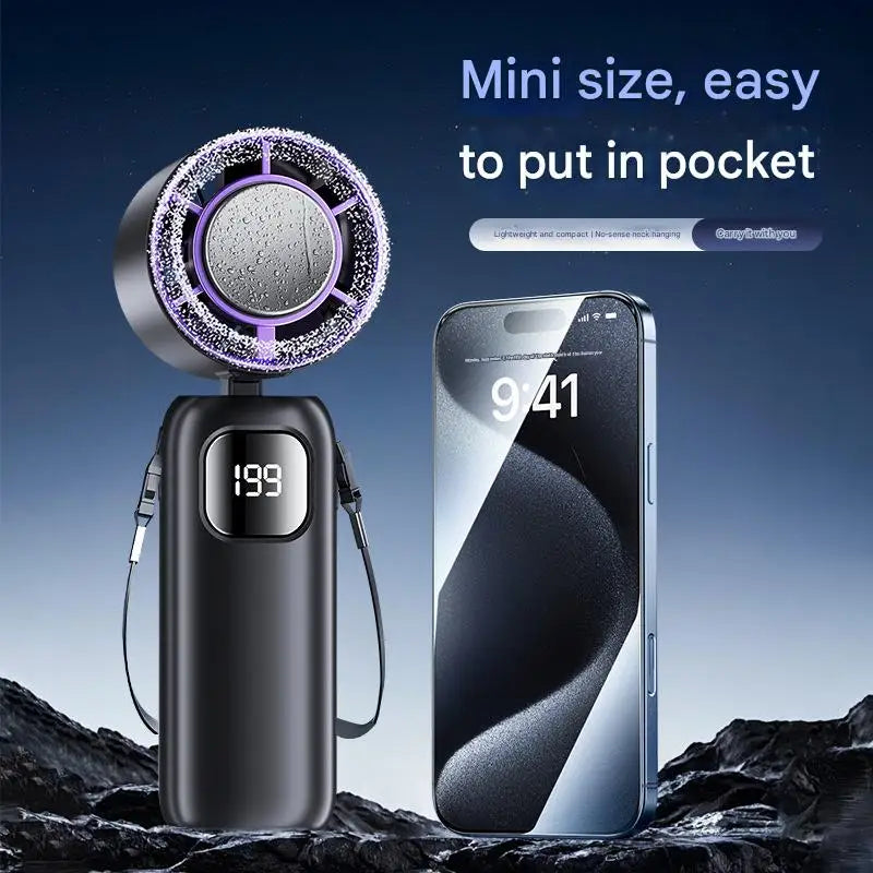 Xiaomi 2025 Rechargeable Portable Turbo Fan - Dual-Purpose Air Conditioner