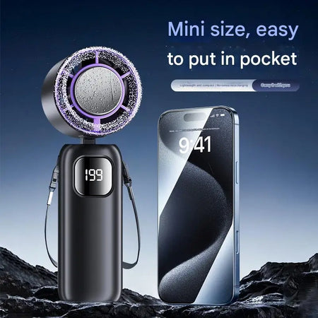 Xiaomi 2025 Rechargeable Portable Turbo Fan - Dual-Purpose Air Conditioner