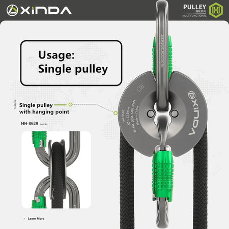 Xinda Rock Climbing Bidirectional Pulley &ndash; Efficient Lifting