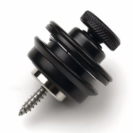 Miwayer Guitar Strap Lock &ndash; Heavy Duty Metal Button Black