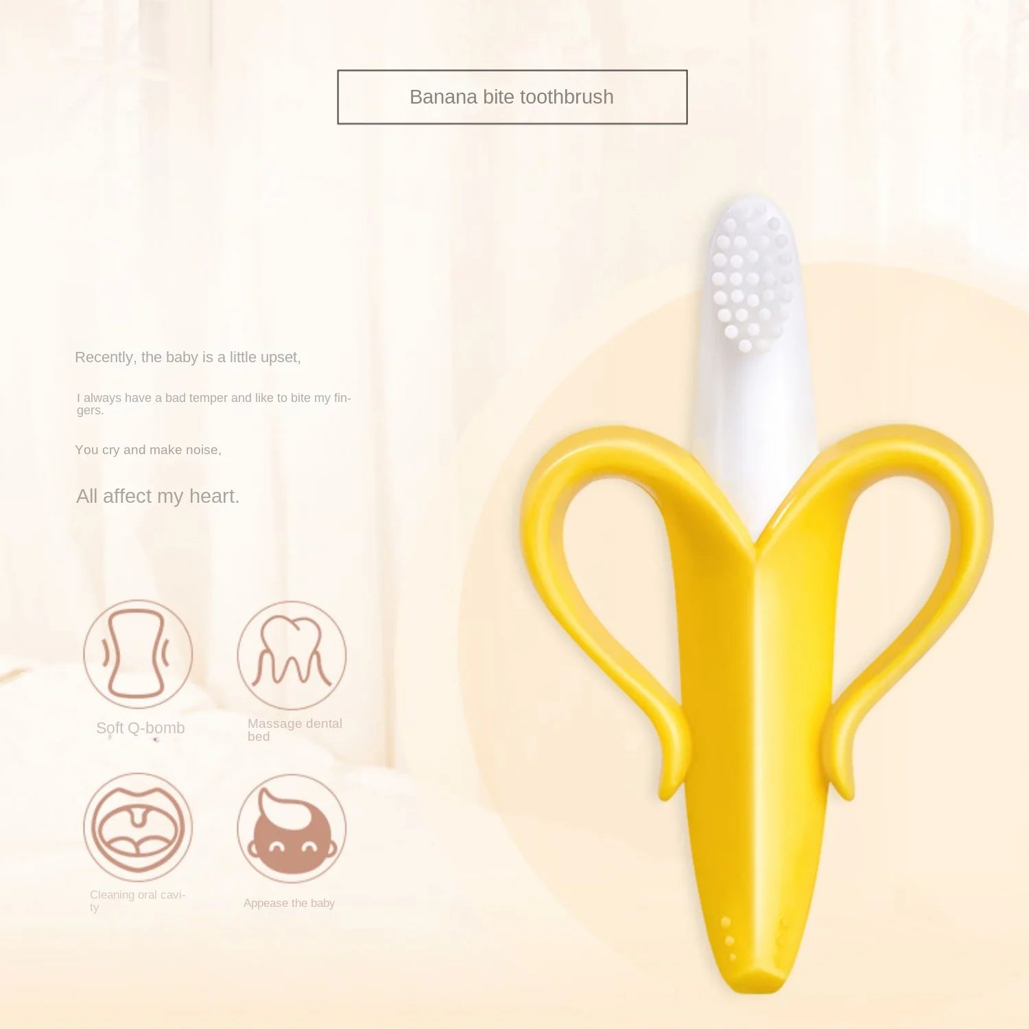Banana Shape Baby Teether &amp; Training Toothbrush
