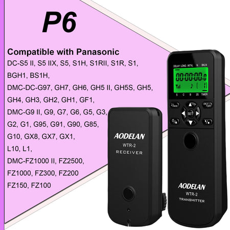 Wireless Camera Timer Remote for DSLR - AODELAN WTR-2 P6 / China