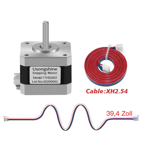 Usongshine Nema17 Stepper Motor &ndash; Exceptional Precision and Reliability 17HS3401 XH2.54 / CHINA / 5 PCS