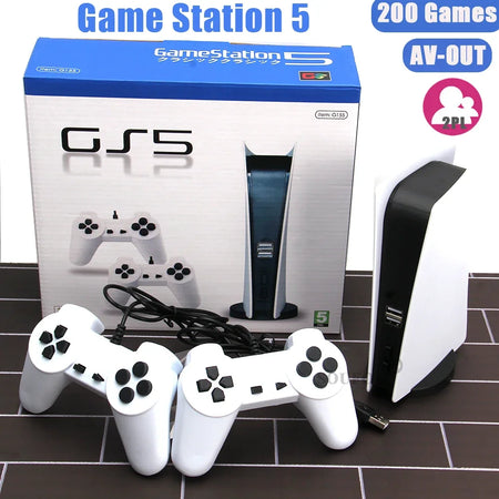GS5 Game Station 5 Console - Retro Gaming with 200 Classic Games