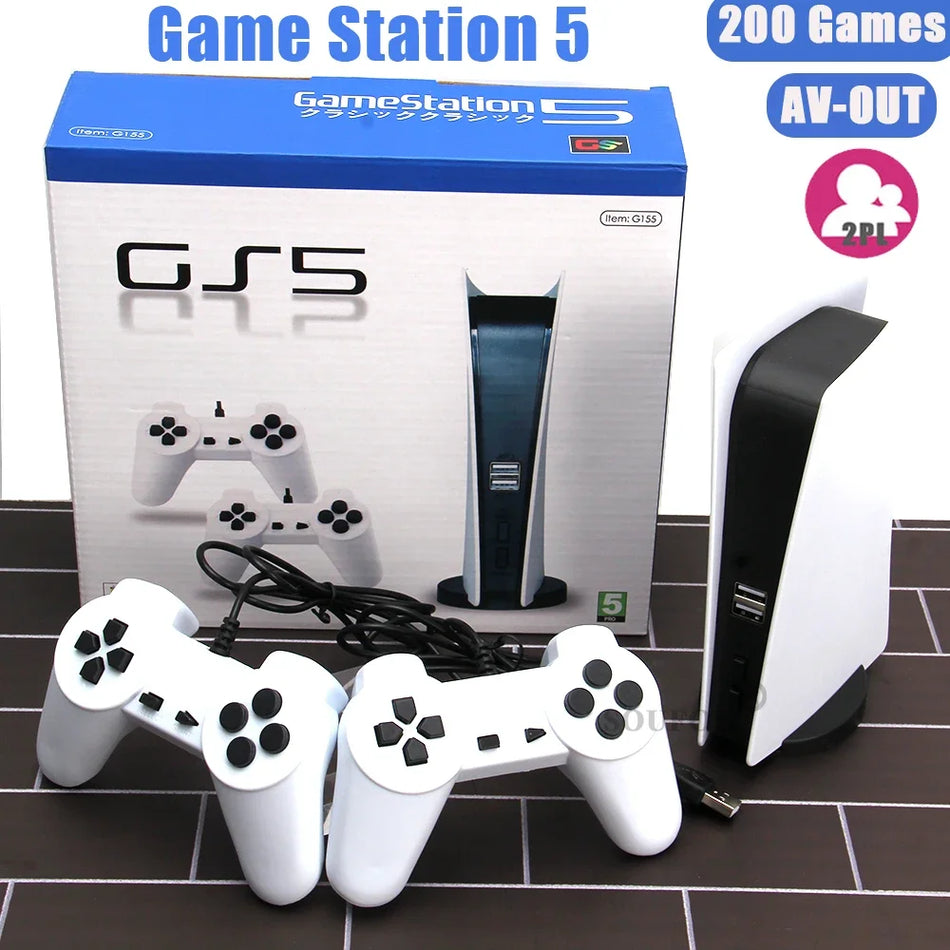 GS5 Game Station 5 Console - Retro Gaming with 200 Classic Games