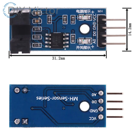 Slot Type IR Optocoupler Speed Sensor Module &ndash; Accurate Speed Measurement for DIY Projects Narrow body / CHINA