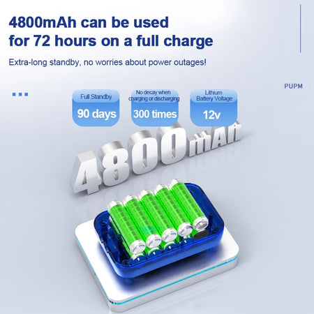 4800mAh Aquarium Oxygen Pump USB Charger &ndash; Ultra Portable