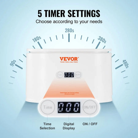 650ml Ultrasonic Cleaner Mini Portable for Glasses Cleaning