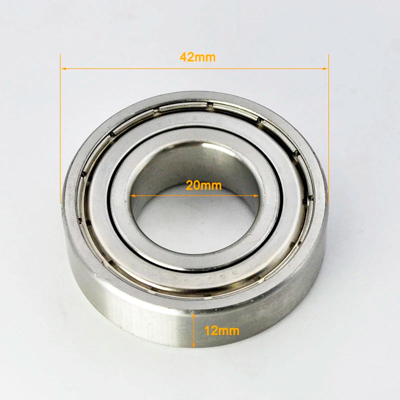 304 Stainless Steel Ball Bearings &ndash; Food Grade Non Magnetic 6004ZZ 20x42x12mm / CHINA / 2Pcs