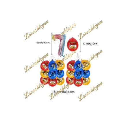 Game Mascot Birthday Party Decorations with Disposable Plates and Cups HY-G-7 / As Pictures