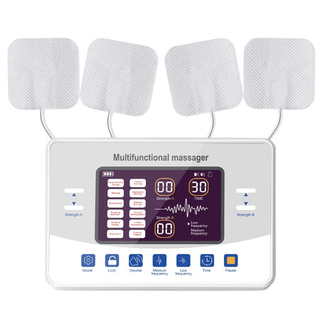 12-Mode TENS &amp; EMS Muscle Stimulator for Pain Relief and Rehabilitation