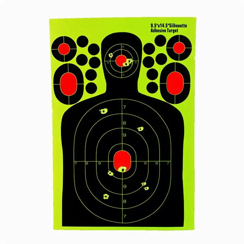 5 Pack 14.5 Inch Menselijk Lichaam Schietdoelen Met Raster Voor Training