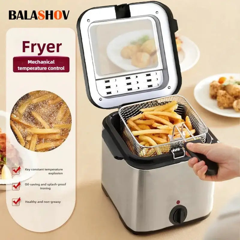 4L Electric Deep Fryer For Fried Chicken And French Fries
