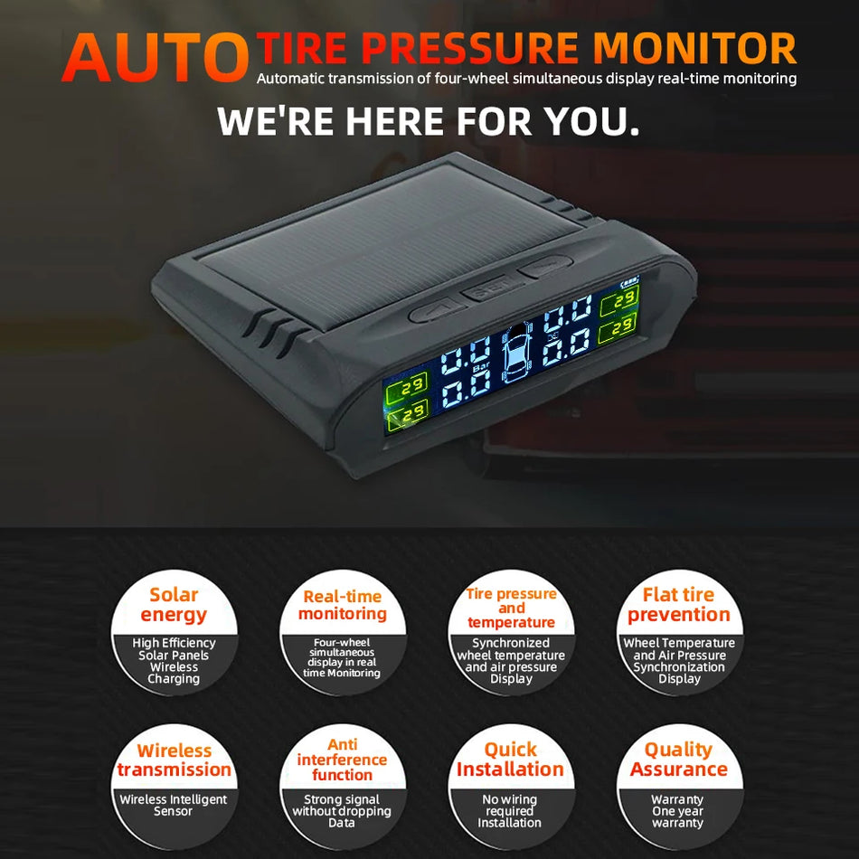 ACCEO K43 TPMS Sensor &ndash; Solar And USB Charging Monitor