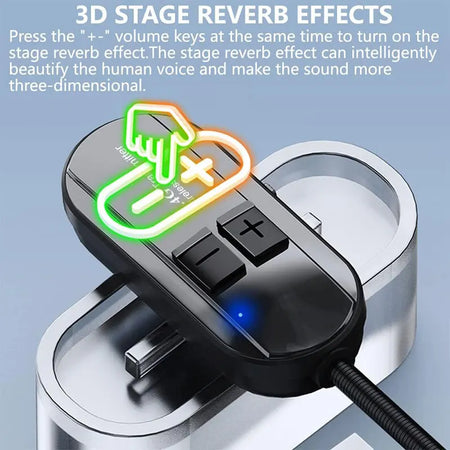 Oussirro 2.4G Wireless Headset Microphone for Versatile Audio Performance