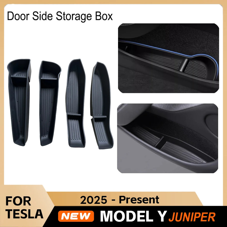 Shranjevalna škatla za vrata za Tesla Model Y, TPE organizacijska posoda, barva juniper 2025–sedaj