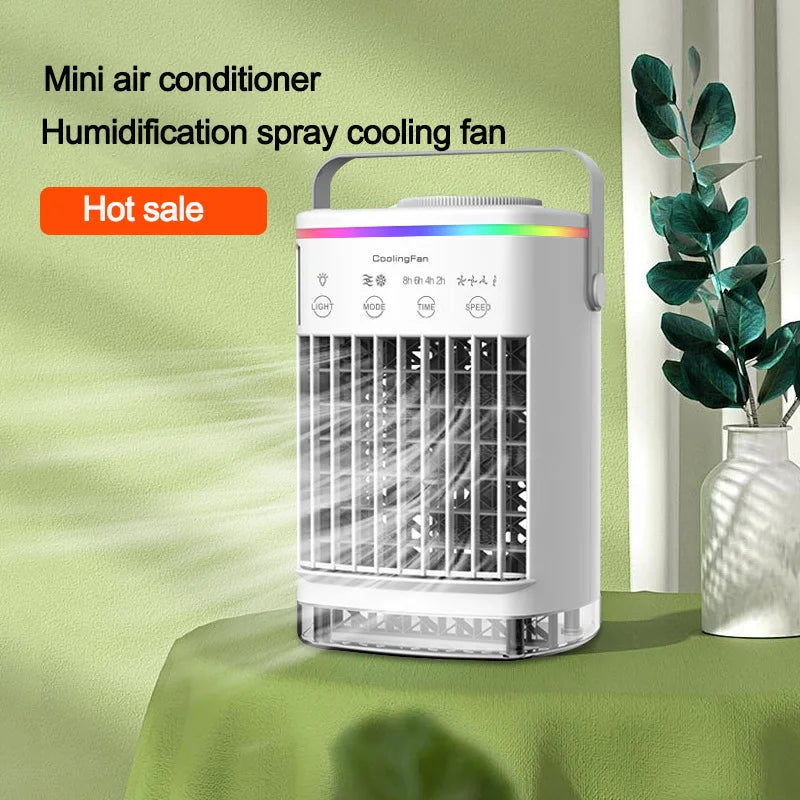 Mini Air Cooler USB Desktop Fan &ndash; 4-Speed Humidifying