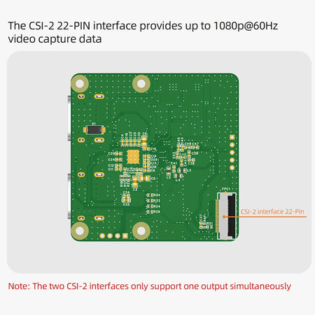 C792 HDMI Compatible to CSI and I2C Bridge Adapter &ndash; 4K at 60Hz Loop Out