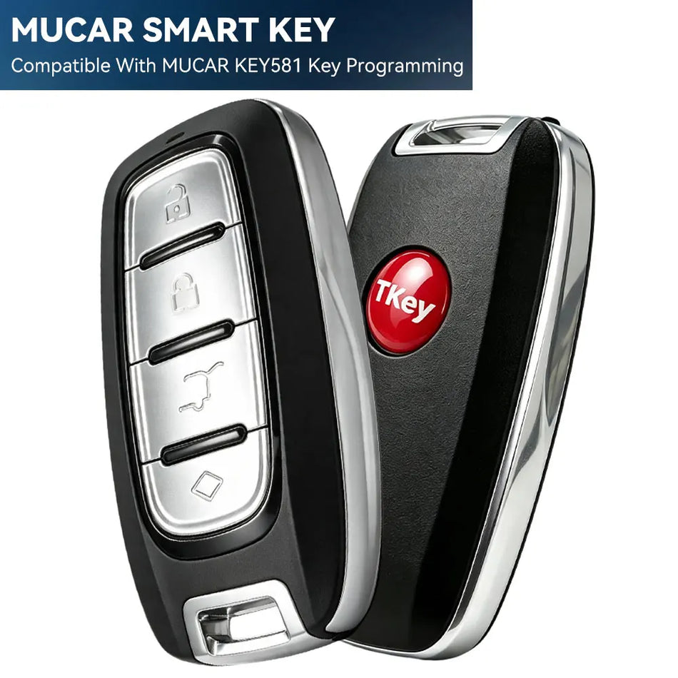 Chiave intelligente per auto 2 pezzi per strumenti di programmazione MUCAR Key581 TKEY101