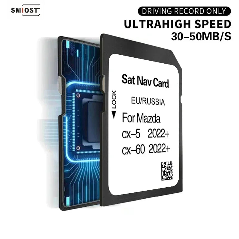 SMIOST Map SD Card Mazda CX-5 CX-60 2022 Plus - 32GB Update