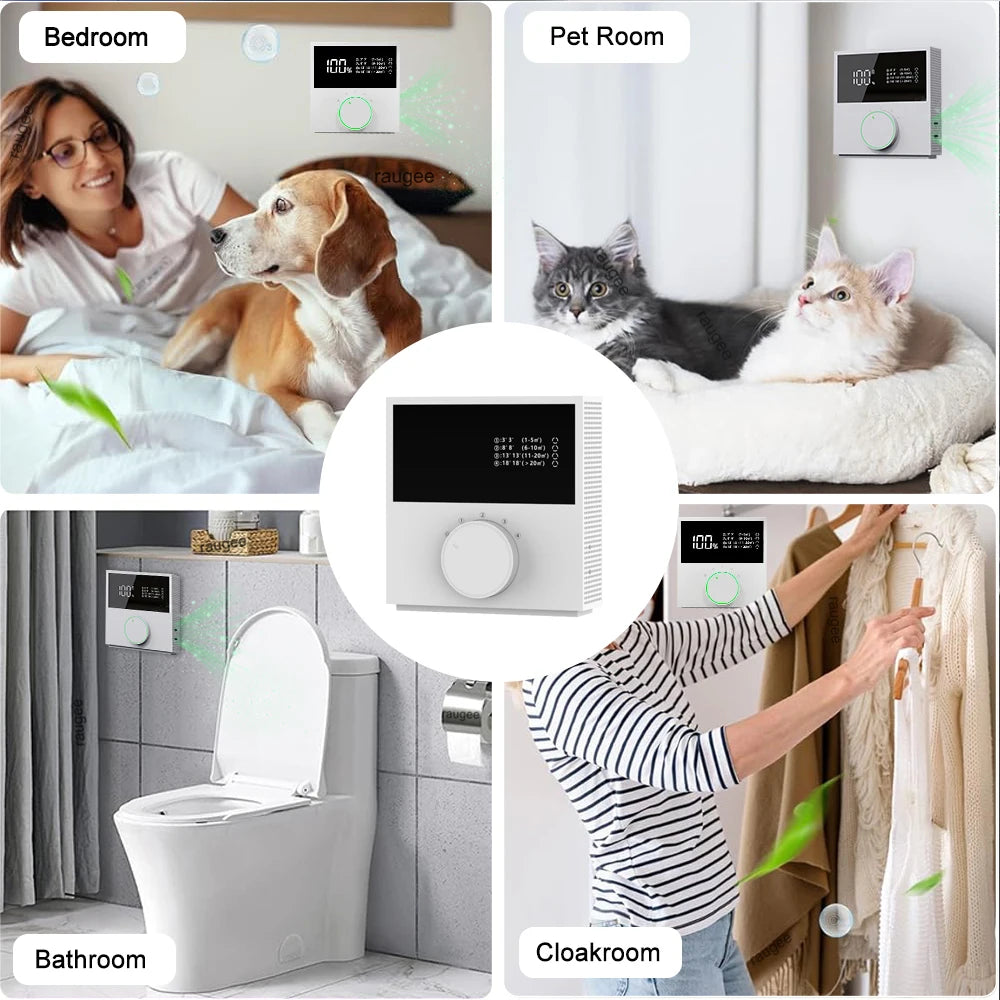 Portable Negative Ion Air Purifier &ndash; Low Noise 2400mAh