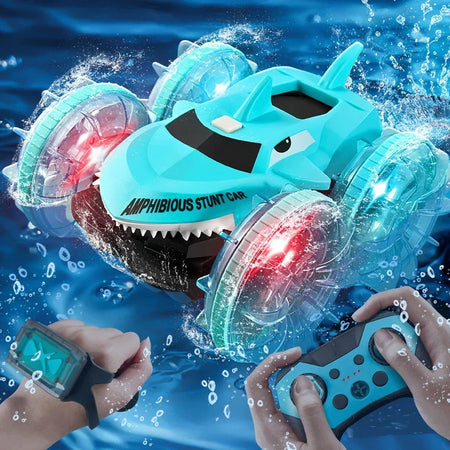 Shark Water Land 2in1 RC Car &ndash; Double-Sided Drive with Gesture Control