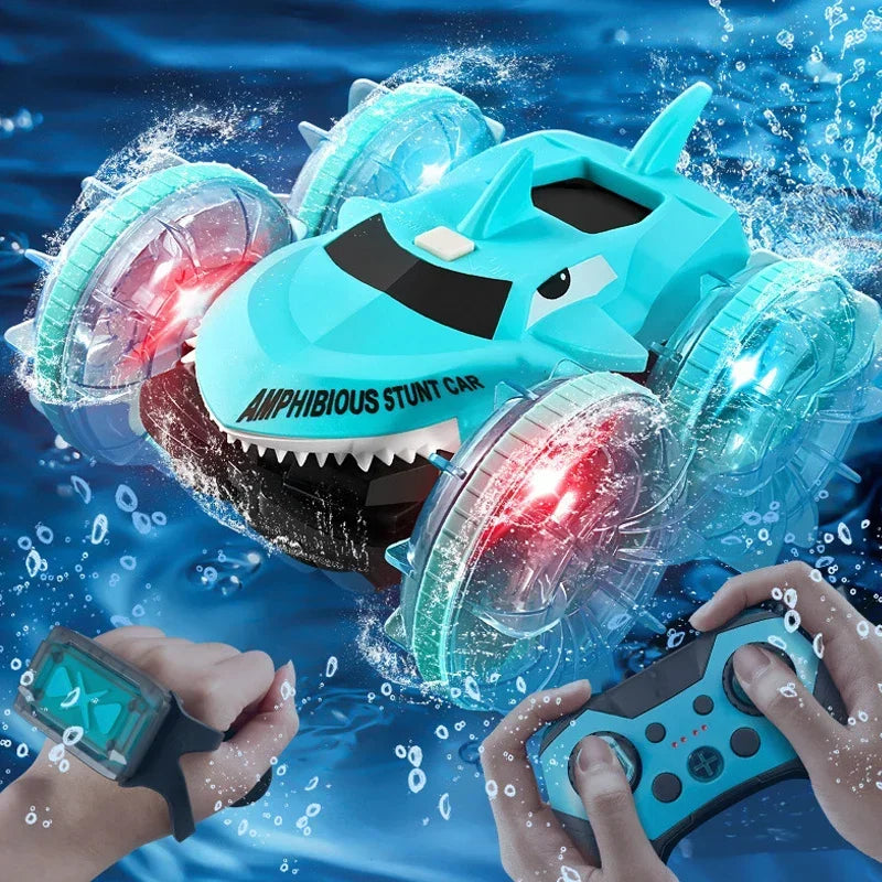 Shark Water Land 2in1 RC Car &ndash; Double-Sided Drive with Gesture Control
