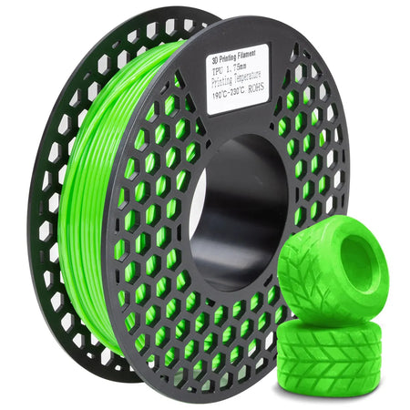 200g TPU Filament &ndash; Non-Toxic Flexible Odorless Filament green