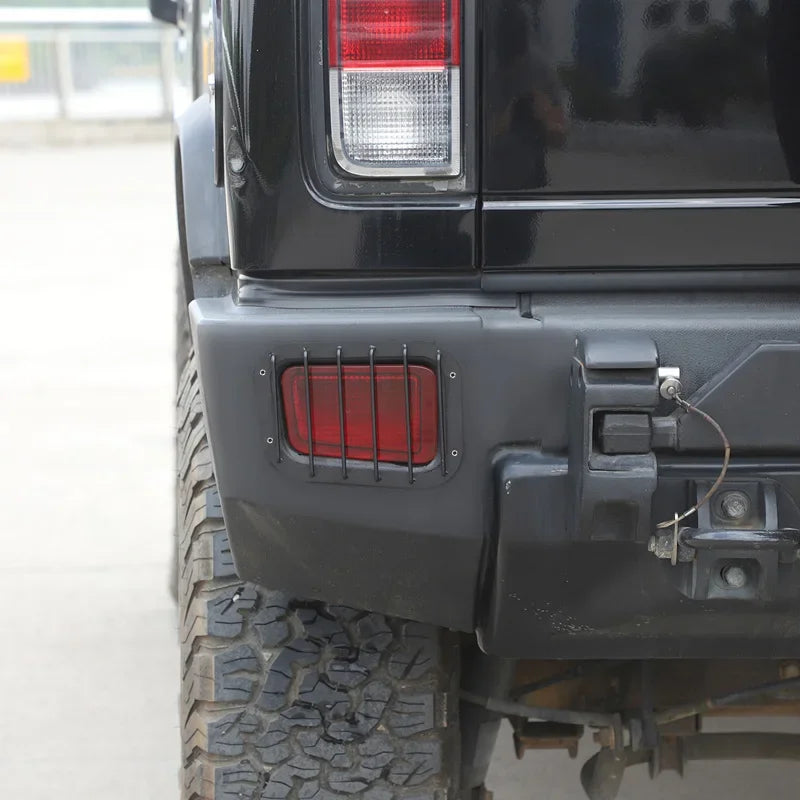 Cubierta de pantalla de lámpara negra de acero inoxidable para lámpara antiniebla trasera H2