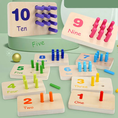 Wooden Color Cognition Board &ndash; Boosts Number Learning