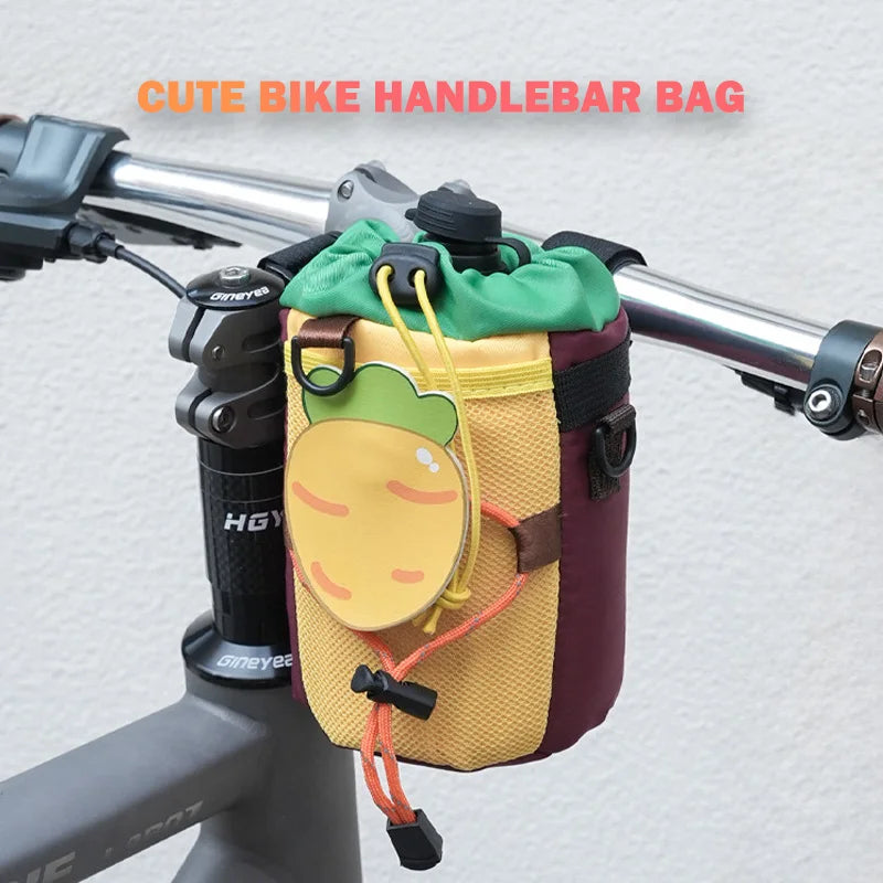 Polyester Bicycle Bag, Front Hanging Water Bottle Bag For Electric Bikes