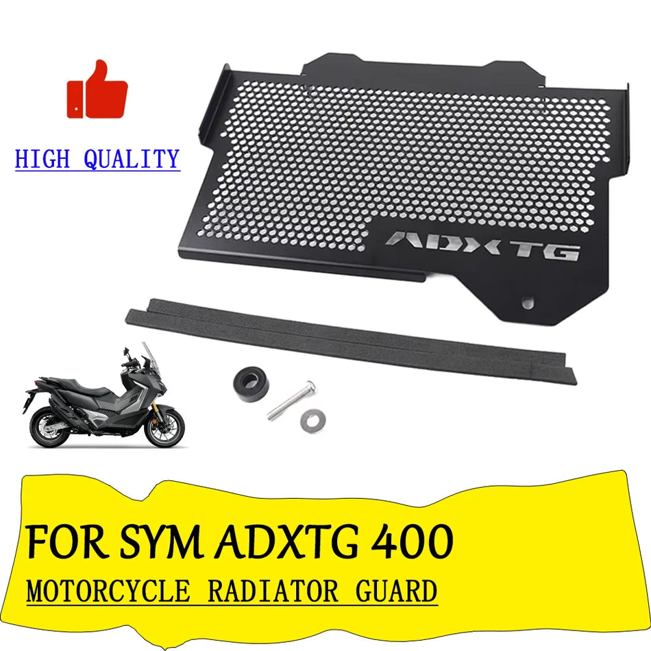 SYM ADXTG 400 Προστατευτικό Μάσκα Ψυγείου, Αλουμινένιο Κάλυμμα Προστασίας για Μοτοσυκλέτα, Ανθεκτική Ασπίδα
