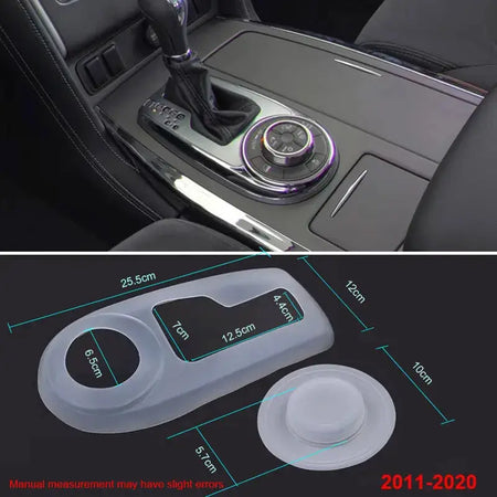 Vtear For Nissan Patrol Y62 Infiniti Qx80 Armada Gear Shift Panel Cover Soft Rubber Interior Dustproof Gear Box Accessories Auto by InterCyprus Trading Ltd