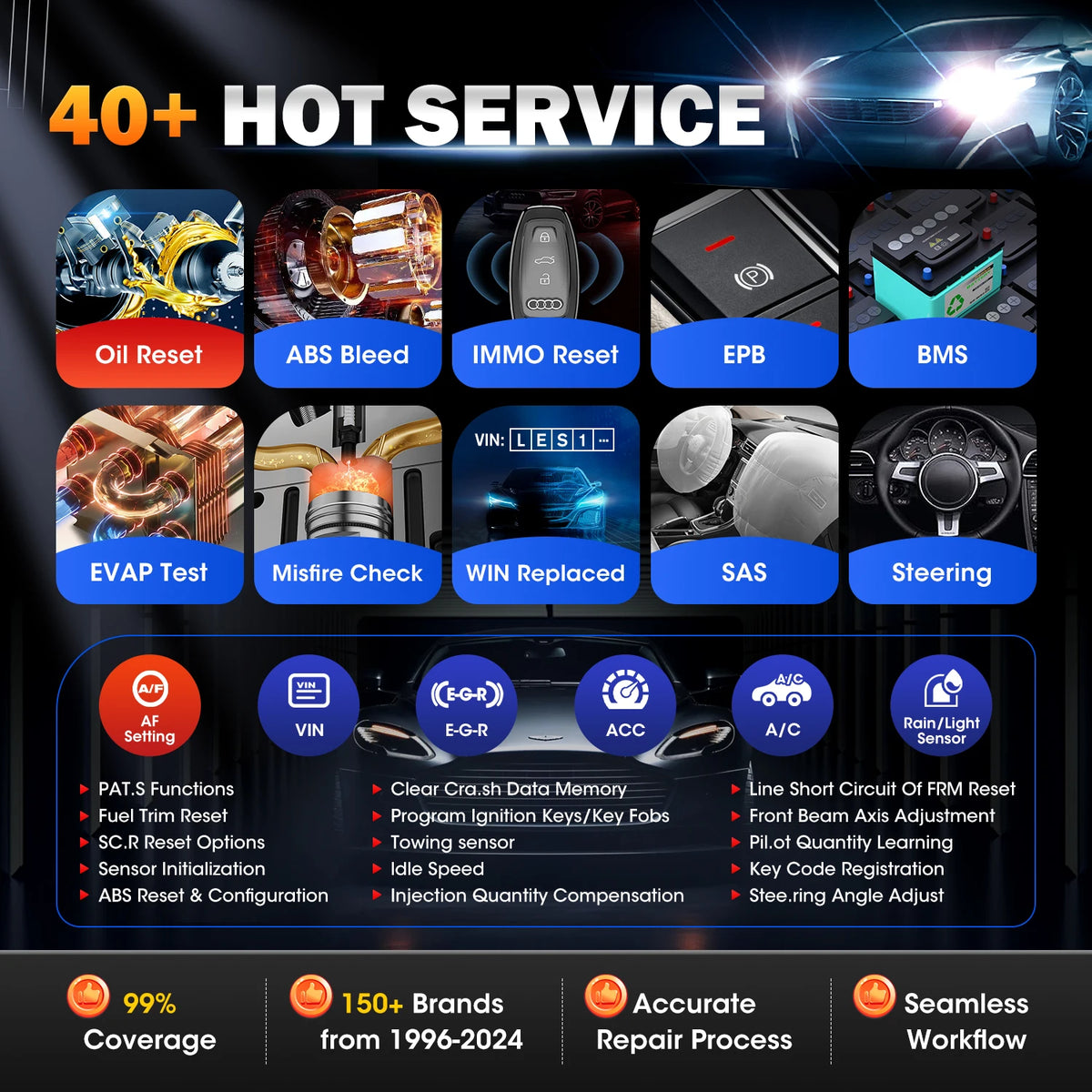 Autel MaxiCOM MK900BT &ndash; Bidirectional Diagnostic CAN DOIP