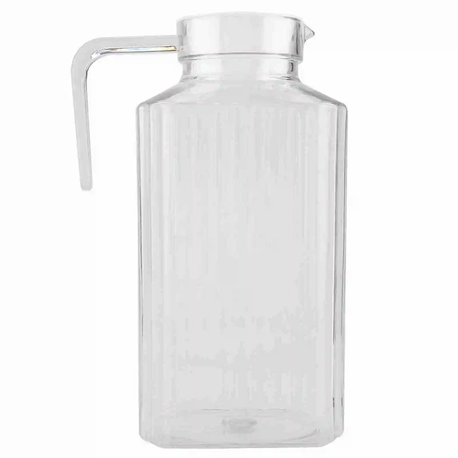 Acrylic Juice Bottle Striped Water Jug &ndash; Keeps Drinks Cold 1800ml