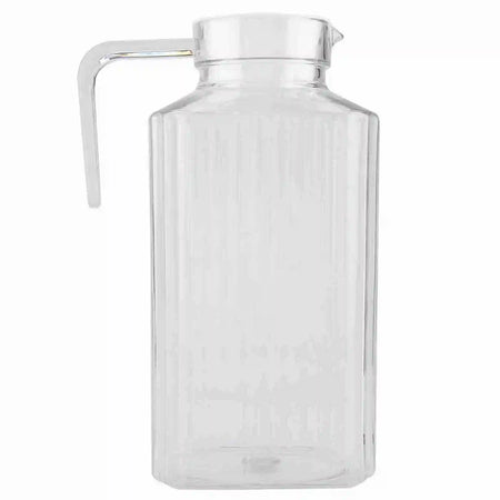 Acrylic Juice Bottle Striped Water Jug &ndash; Keeps Drinks Cold 1800ml