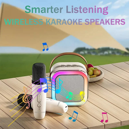 Portable Wireless Karaoke Speaker &ndash; RGB LED Lights Included