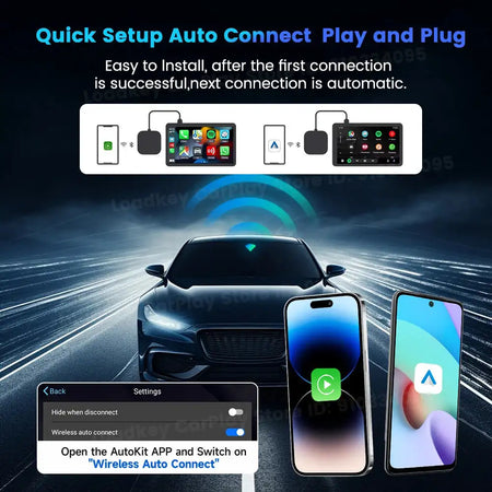 Carlinkit 128G Wireless CarPlay Box Android Auto Netflix