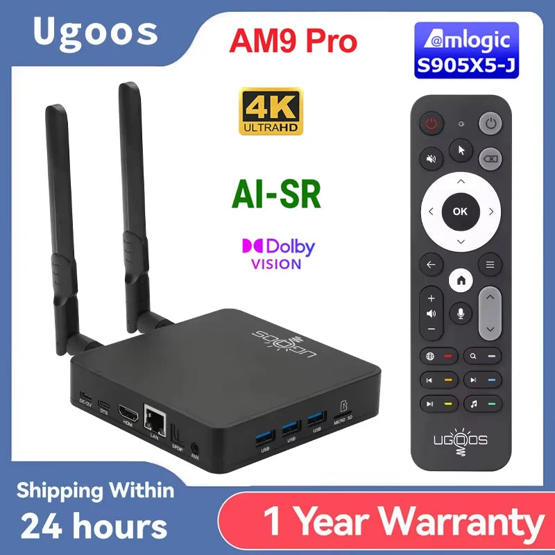 Amlogic S905X5 Cutie Smart TV Android 14, 64GB Player Media Metalic